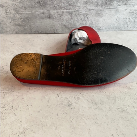 Ann Taylor Red Satin Mules Sz 8.5 M - Picture 4 of 6